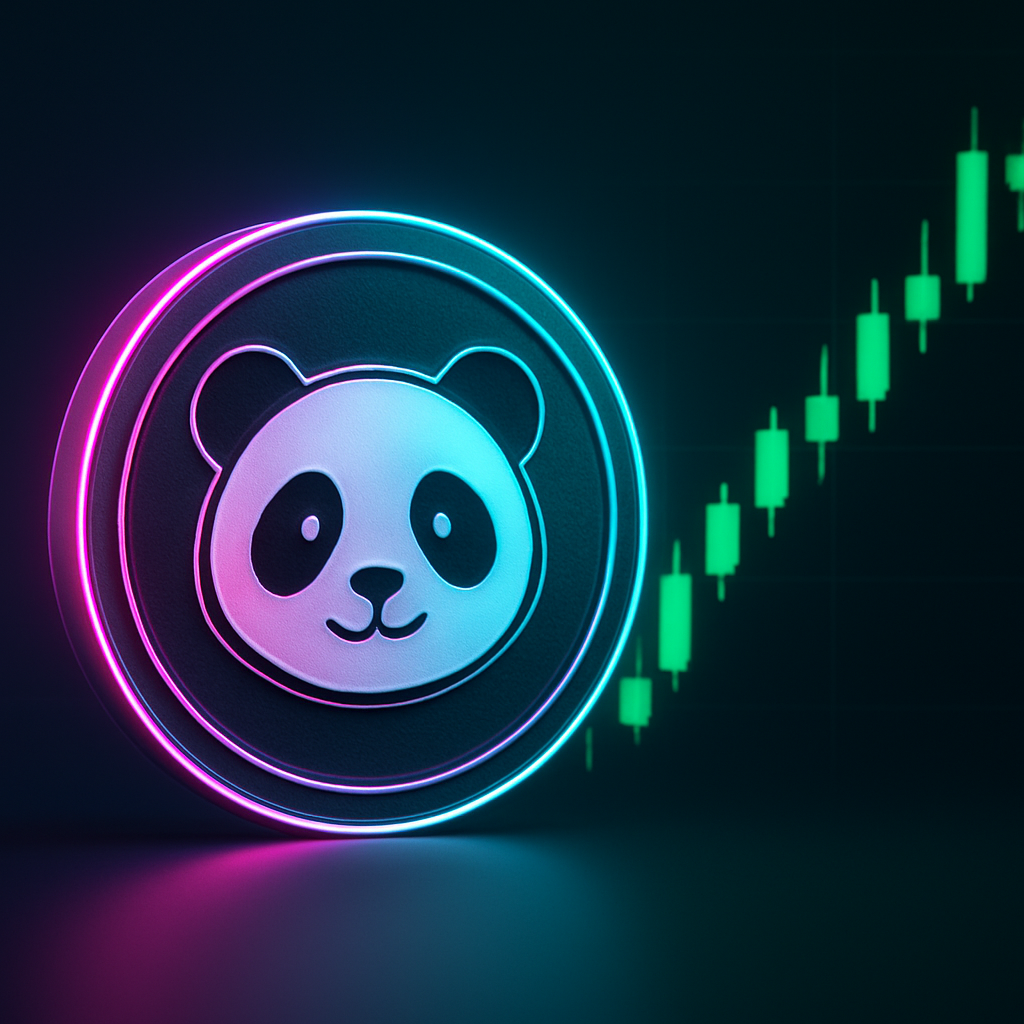 LINGLING cryptocurrency token concept with price chart visualization